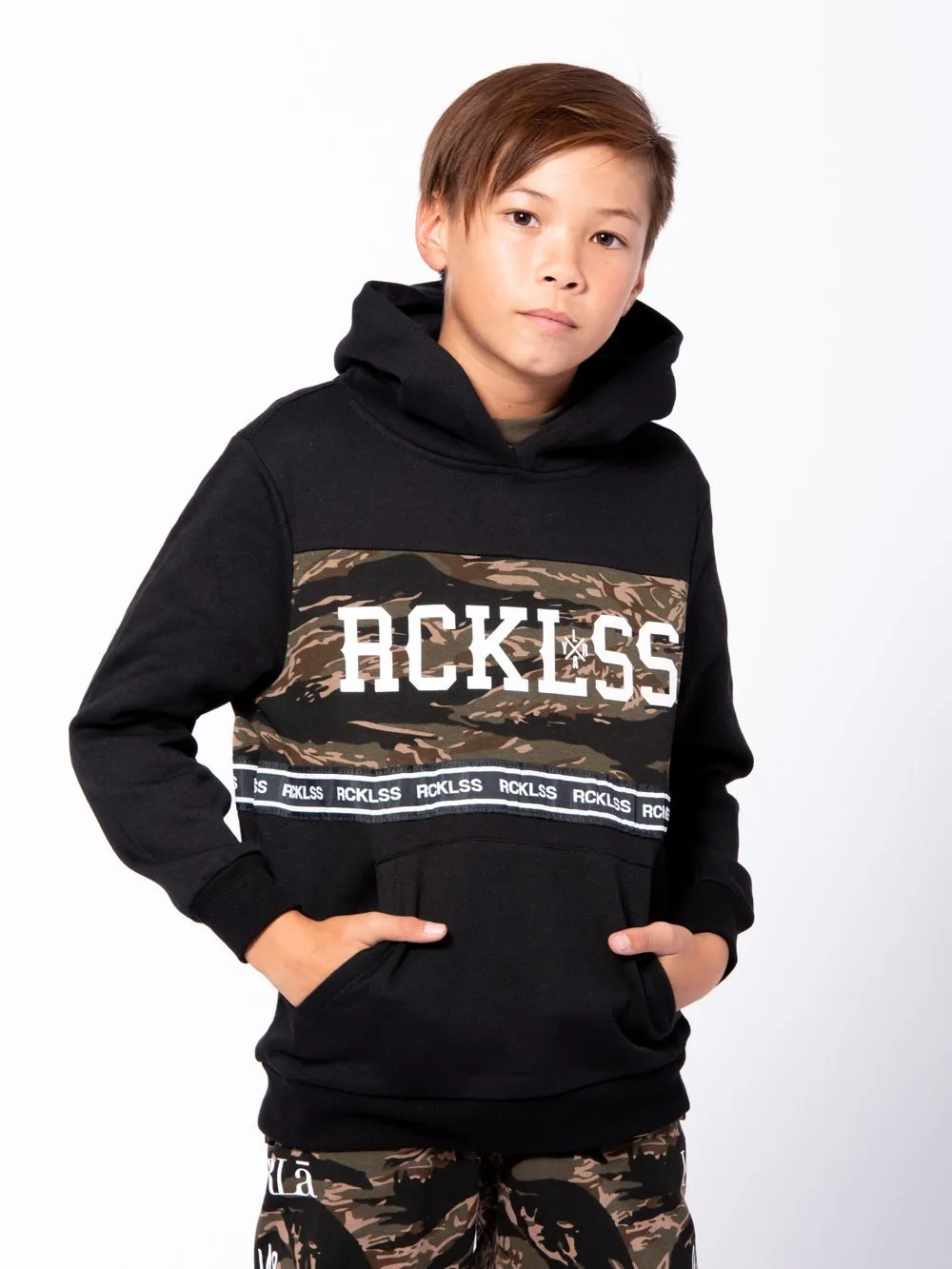 Youth Lane Change Streamline Hoodie - Black sold by Young & Reckless product image thumbnail 5