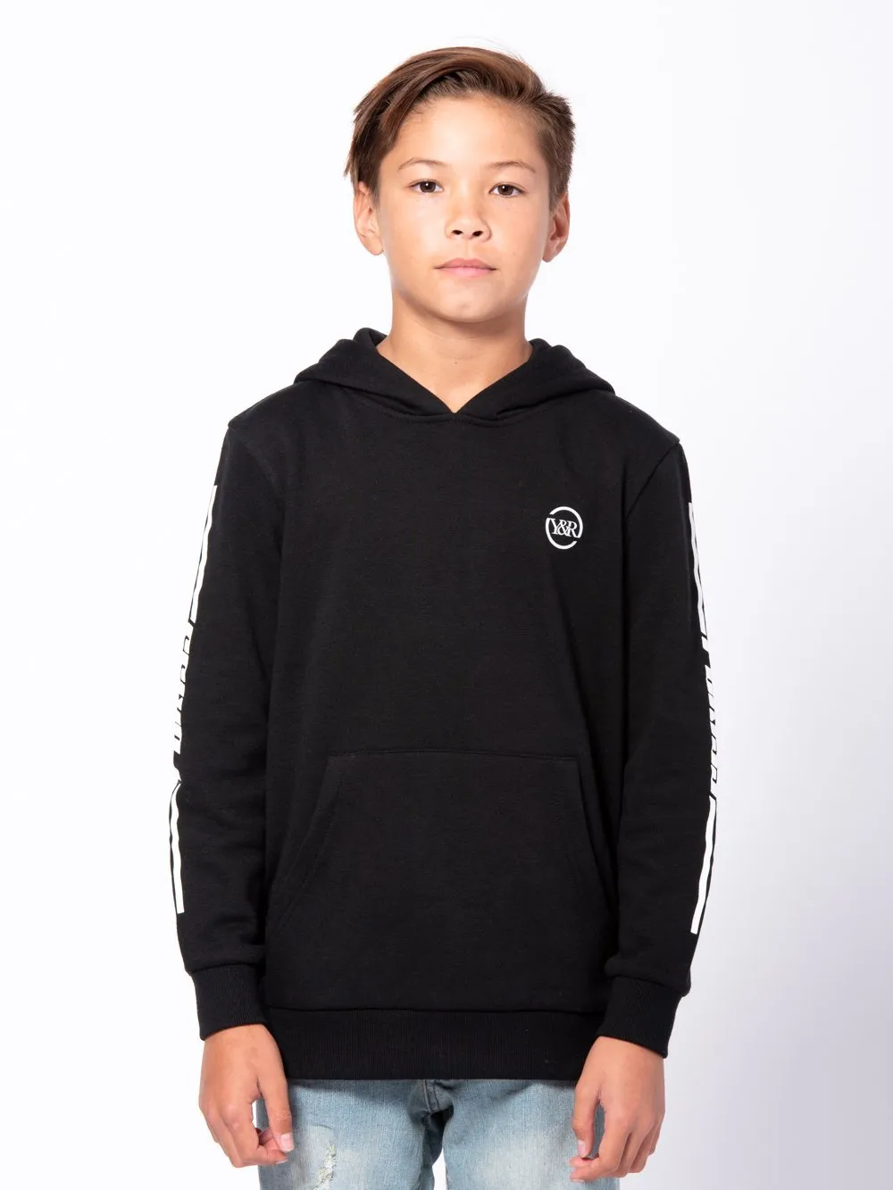 Youth Racer Hoodie - Black sold by Young & Reckless product image thumbnail 2