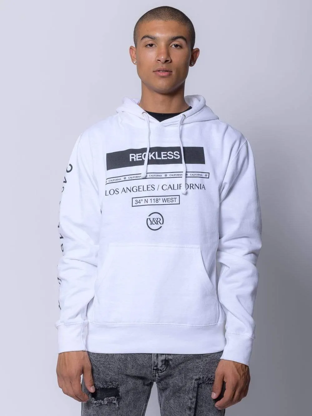 Le Grand Hoodie - White sold by Young & Reckless