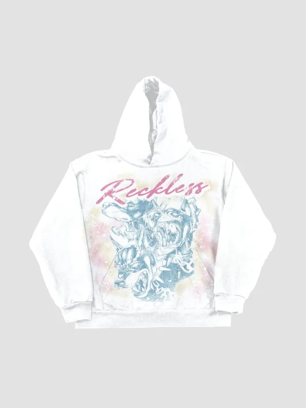 Dog Pound Hoodie - White made by Young & Reckless
