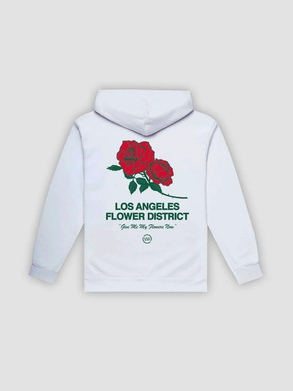 Flower District Hoodie - White sold by Young & Reckless
