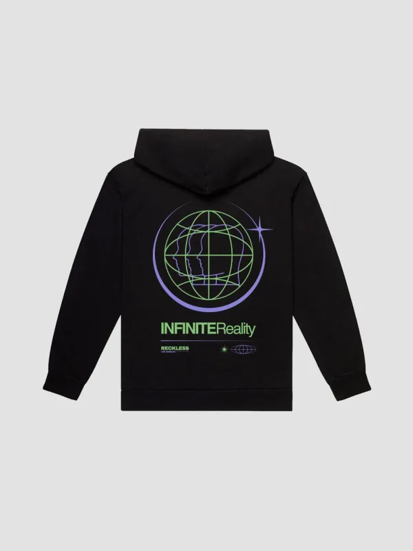 Infinite Reality Hoodie - Black sold by Young & Reckless