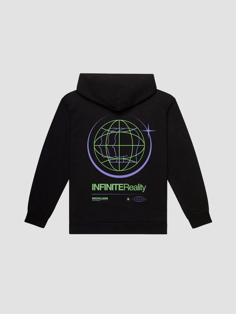 Infinite Reality Hoodie - Black sold by Young & Reckless