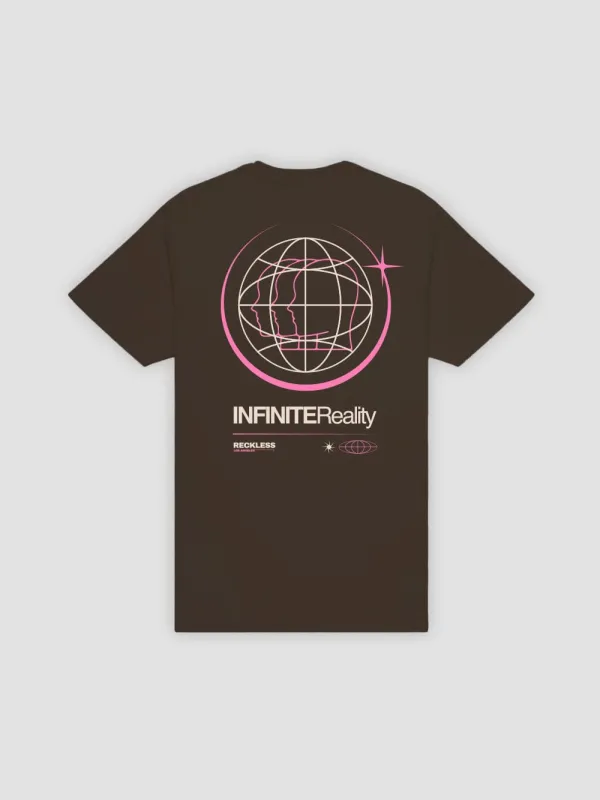 Infinite Reality Tee - Dark Chocolate sold by Young & Reckless