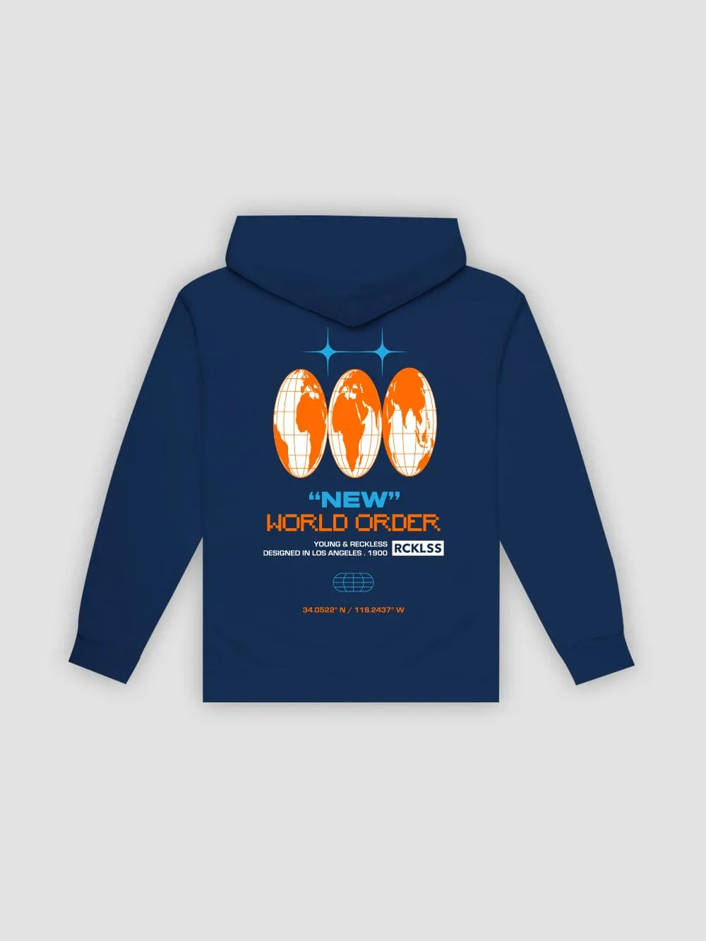 Atlas Hoodie - Navy sold by Young & Reckless