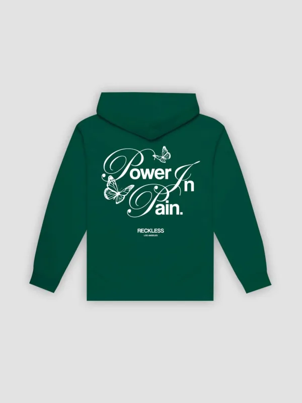 Power in Pain Tee - Forest Green sold by Young & Reckless