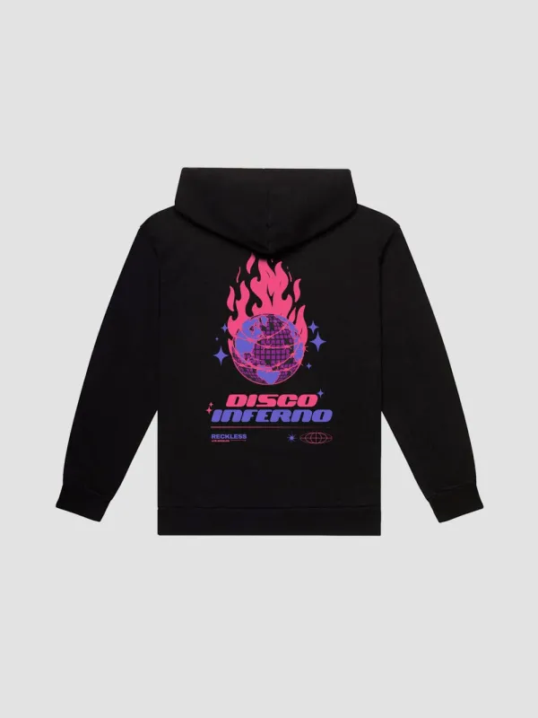 Disco Inferno Hoodie - Black sold by Young & Reckless