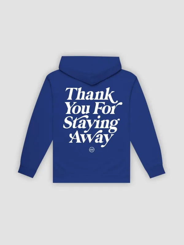 Keep Your Distance Hoodie - Royal Blue sold by Young & Reckless