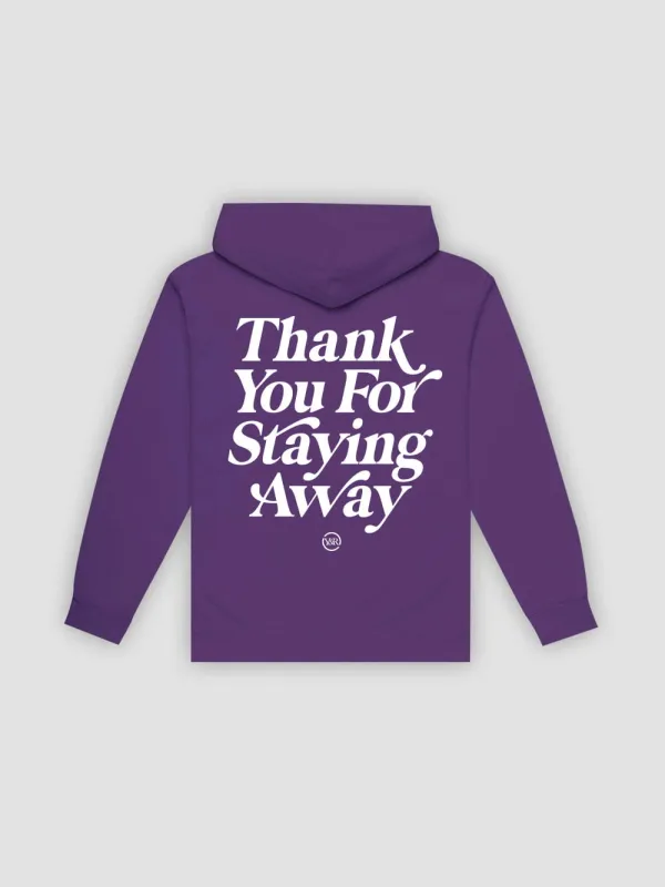 Keep Your Distance Hoodie - Purple sold by Young & Reckless