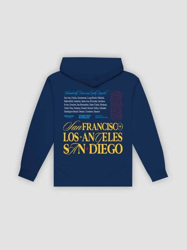 Locals Hoodie - Navy sold by Young & Reckless