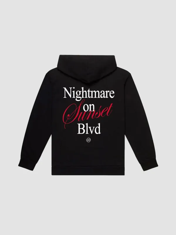 Nightmare on Sunset Hoodie - Black sold by Young & Reckless
