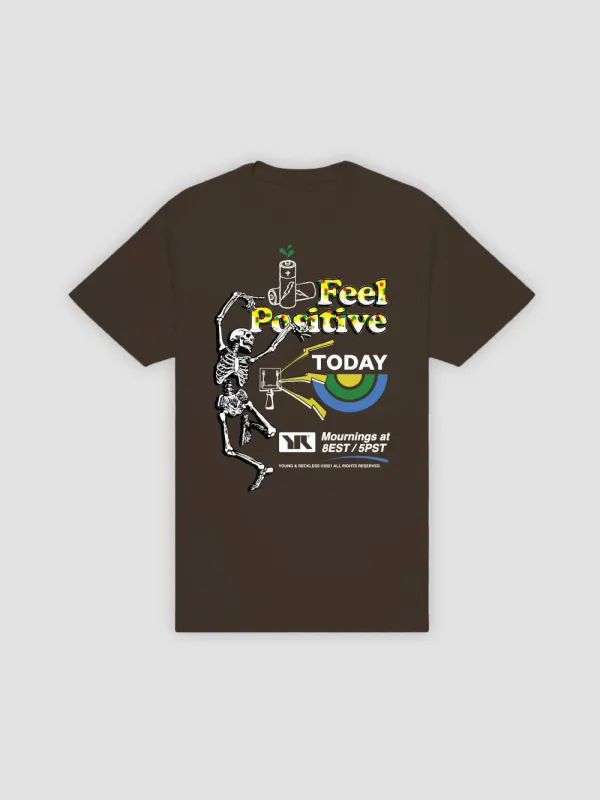 Positive Tee - Dark Chocolate sold by Young & Reckless