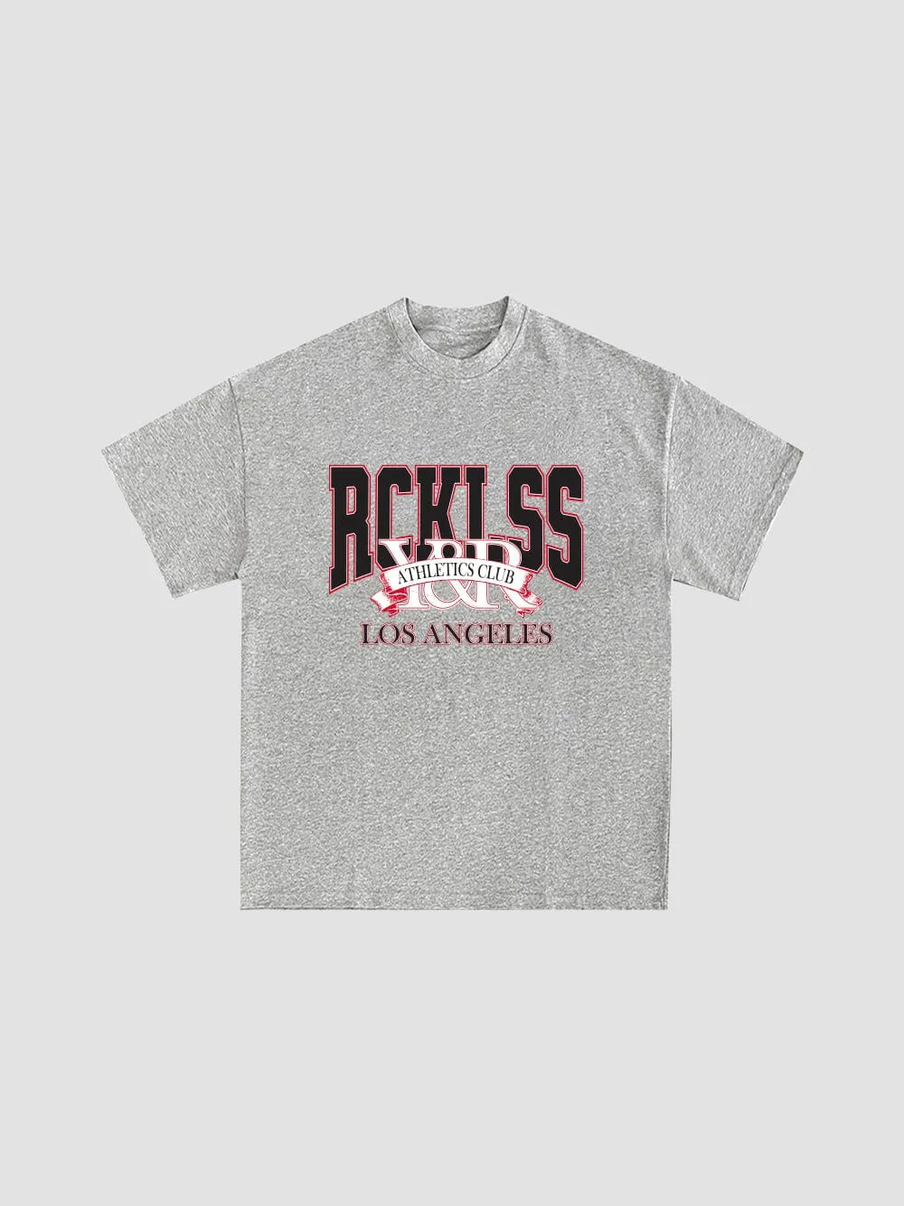 Banner Tee - Sport Grey sold by Young & Reckless