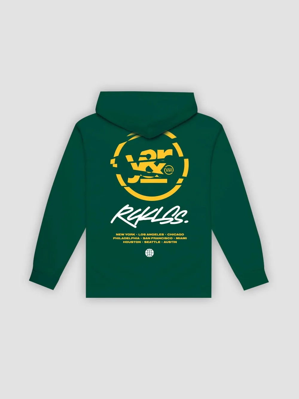 Deface Hoodie - Forest Green sold by Young & Reckless