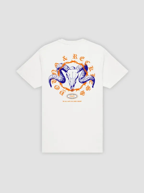 Inner Demons Tee - White sold by Young & Reckless