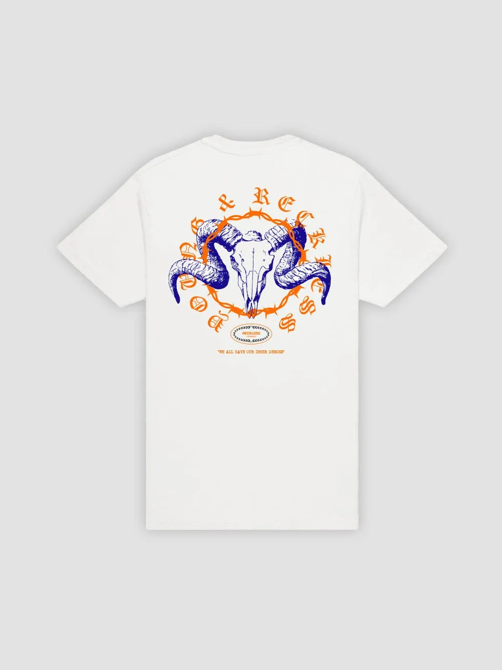 Inner Demons Tee - White sold by Young & Reckless