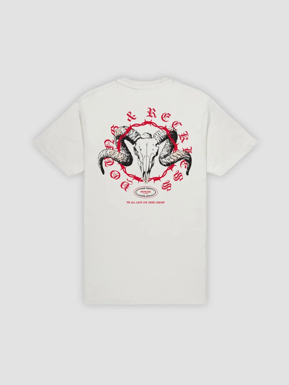 Inner Demons Tee - Natural sold by Young & Reckless