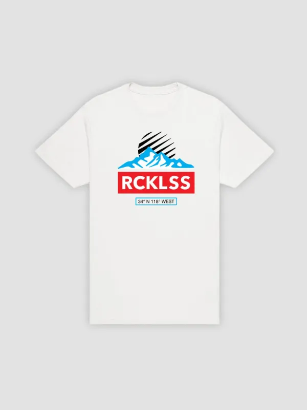 Vertex Tee - White sold by Young & Reckless