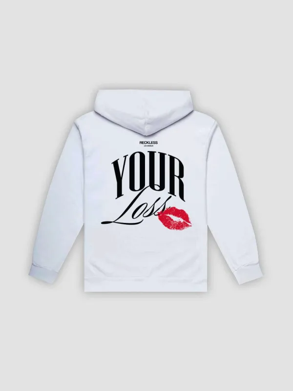 Your Loss Hoodie - White sold by Young & Reckless