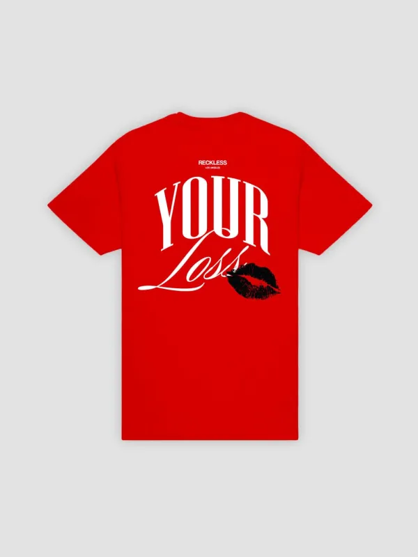 Your Loss Tee - Red made by Young & Reckless