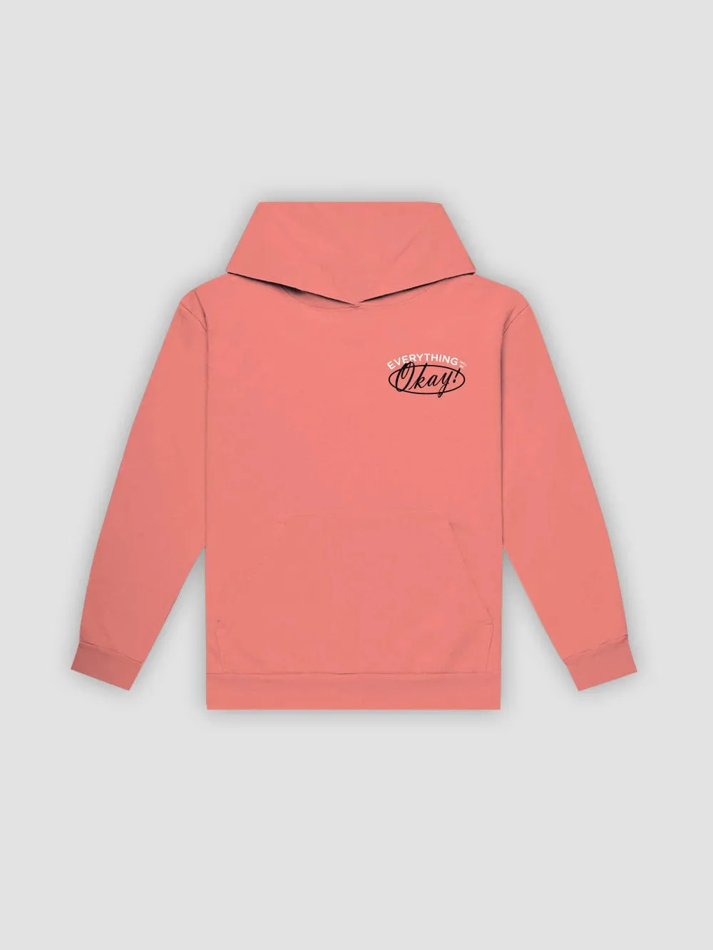 Stop Worrying Hoodie - Coral sold by Young & Reckless product image thumbnail 2