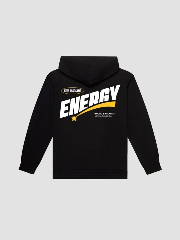 Keep That Same Energy Hoodie - Black sold by Young & Reckless