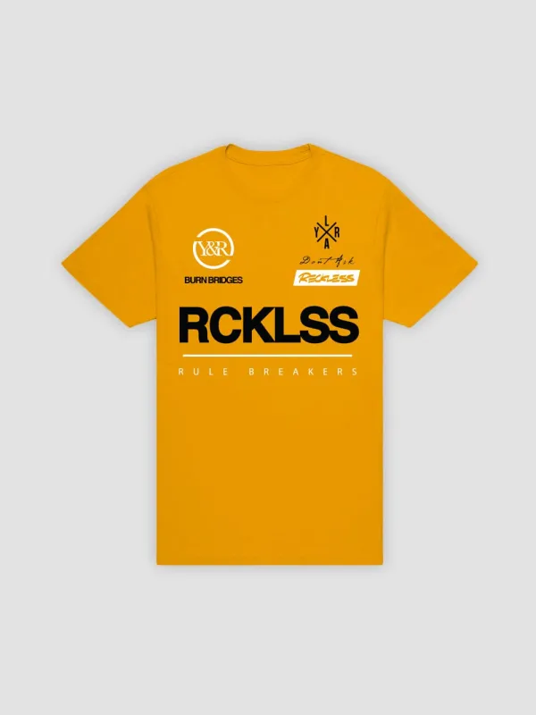 Fast Track Tee - Gold sold by Young & Reckless