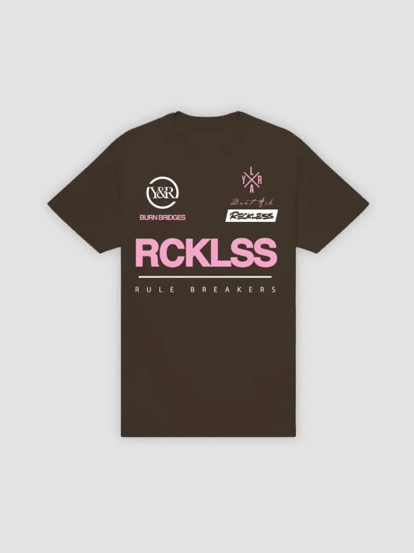Fast Track Tee - Dark Chocolate sold by Young & Reckless