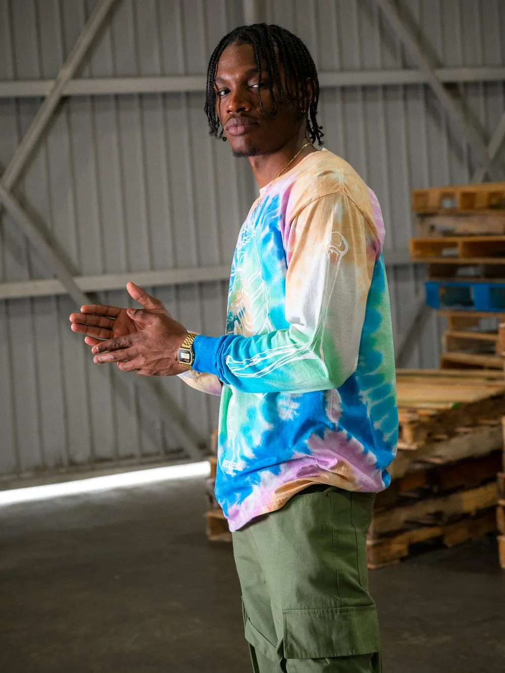 Framework Long Sleeve - Tie Dye sold by Young & Reckless product image thumbnail 2