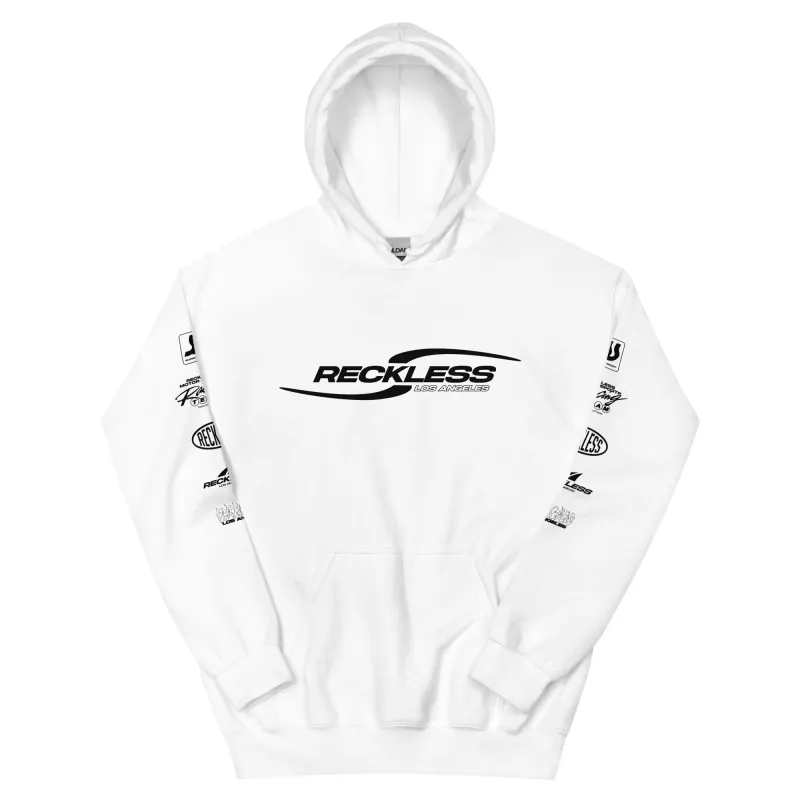 Track Mode Hoodie - White sold by Young & Reckless