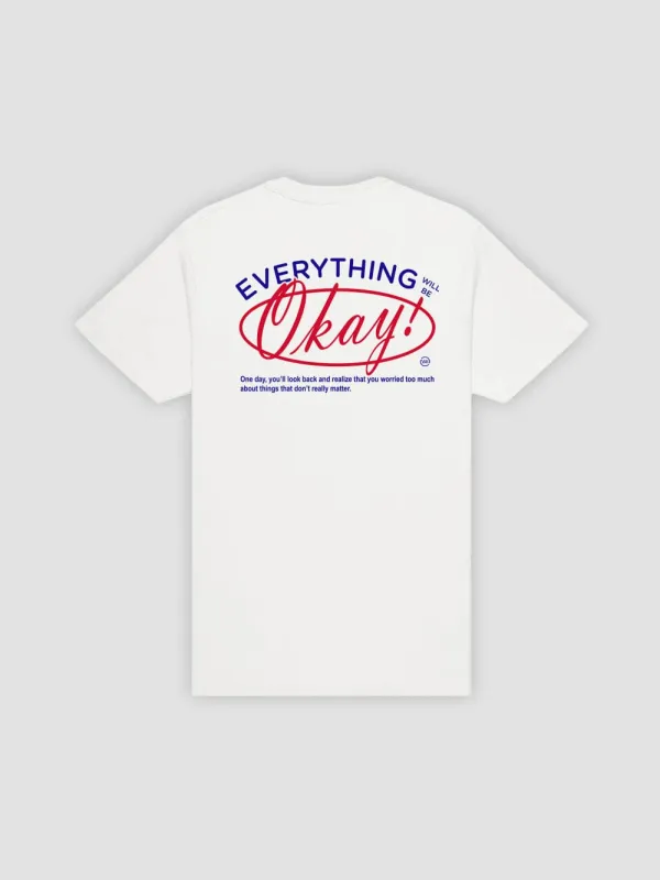 Stop Worrying Tee - White sold by Young & Reckless