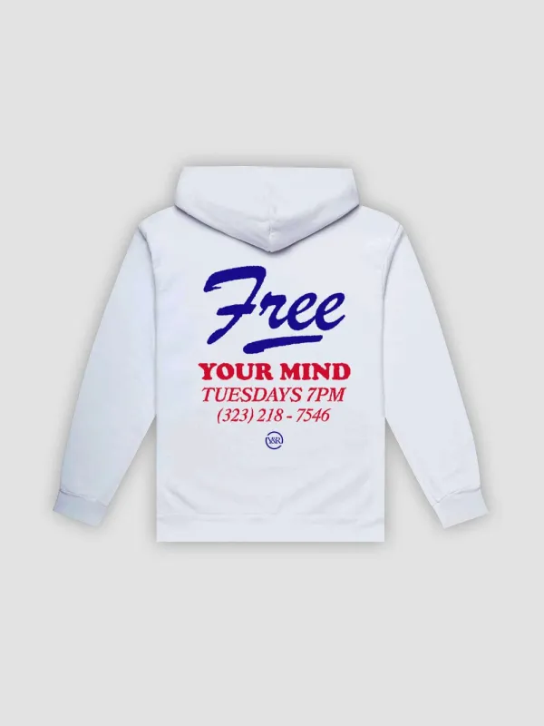 Free Your Mind Hoodie - White sold by Young & Reckless