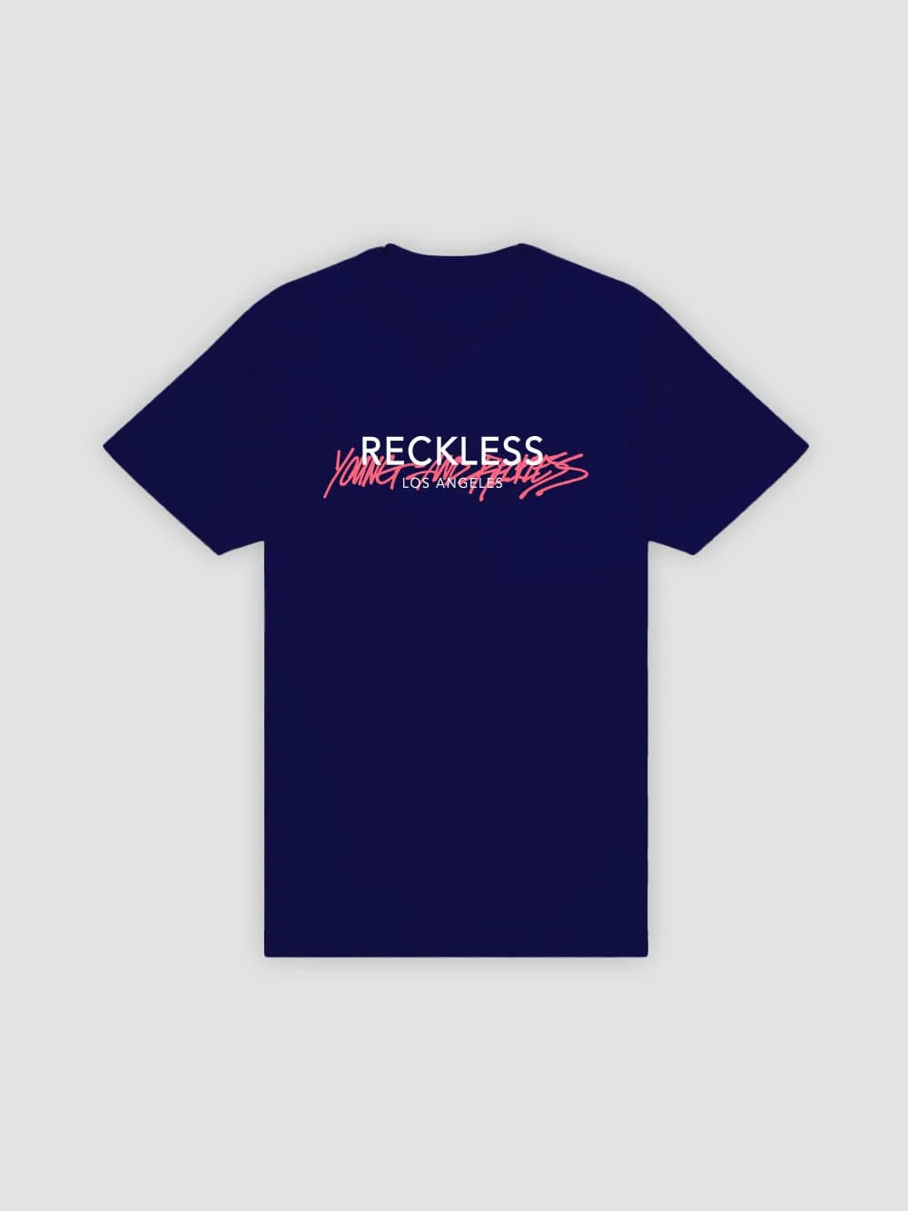 Handstyle Tee - Navy sold by Young & Reckless