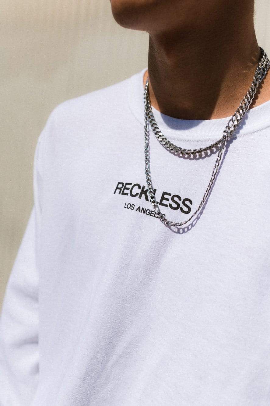 Head2Head Long Sleeve Tee - White sold by Young & Reckless product image thumbnail 3