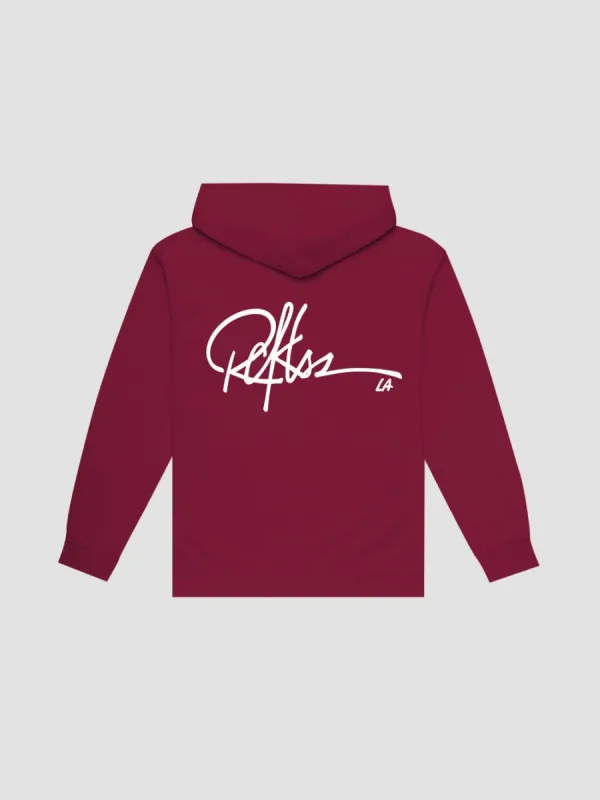 Full Sig Hoodie - Maroon sold by Young & Reckless