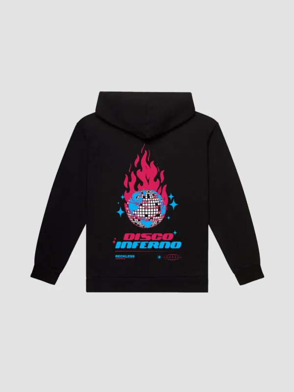 Disco Inferno Hoodie - Black sold by Young & Reckless