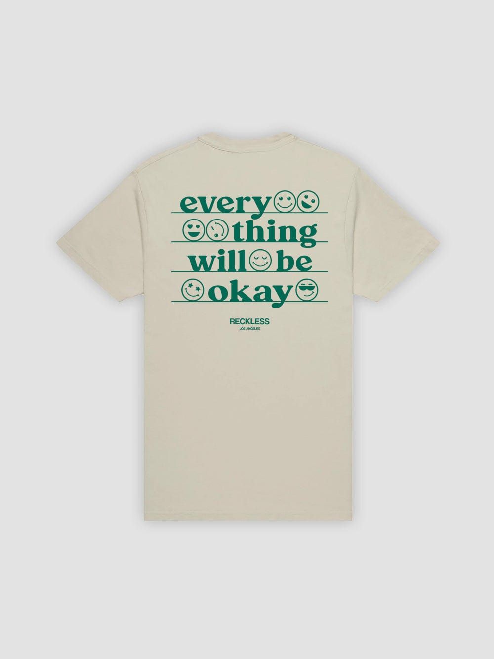 Everything Will Be Okay Tee - Natural sold by Young & Reckless
