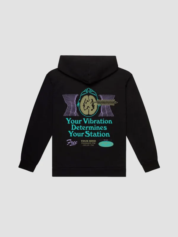 Vibrations Hoodie - Black sold by Young & Reckless