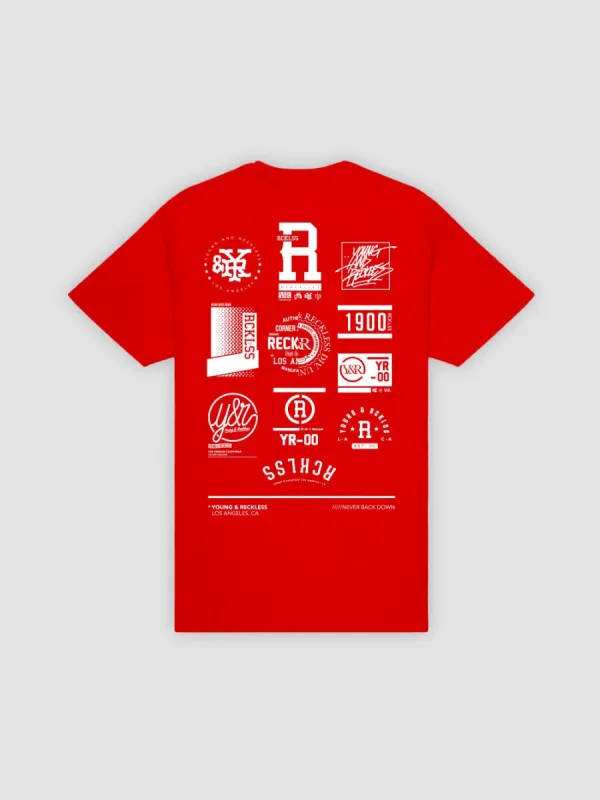 Franchise Tee - Red sold by Young & Reckless