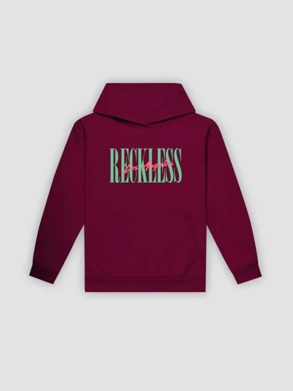 LA Vintage Hoodie - Maroon sold by Young & Reckless