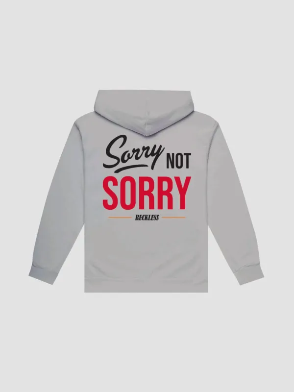 Not Sorry Hoodie - Carbon Grey sold by Young & Reckless
