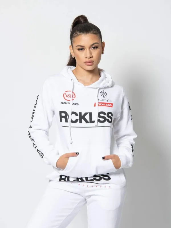 Miss Fast Track Jr Hoodie - White sold by Young & Reckless