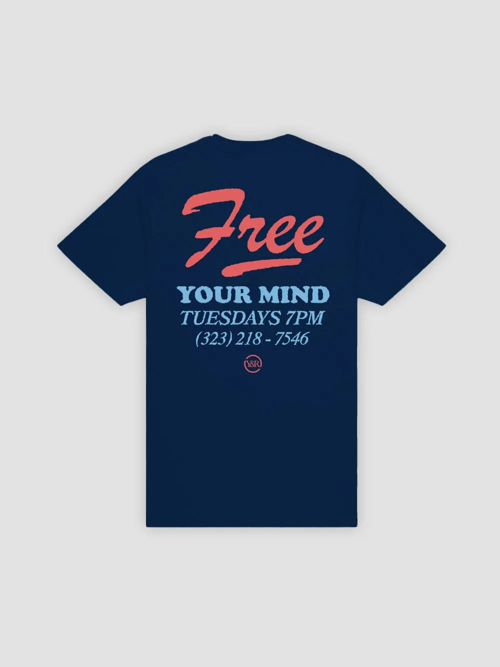 Free Your Mind Tee - Navy sold by Young & Reckless
