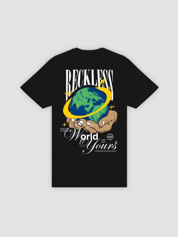The World Is Yours Tee - Black sold by Young & Reckless