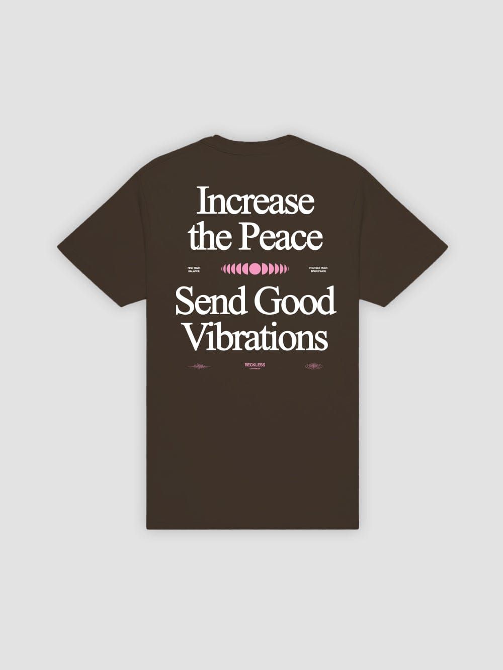 Increase The Peace Tee - Dark Chocolate sold by Young & Reckless