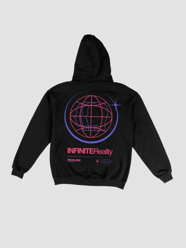 Infinite Reality Hoodie - Black sold by Young & Reckless