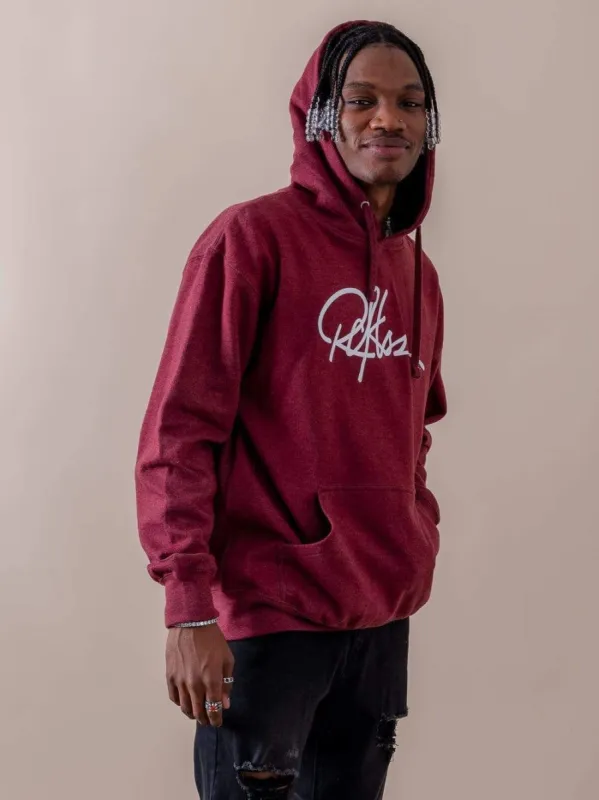 Signature Hoodie - Burgundy sold by Young & Reckless