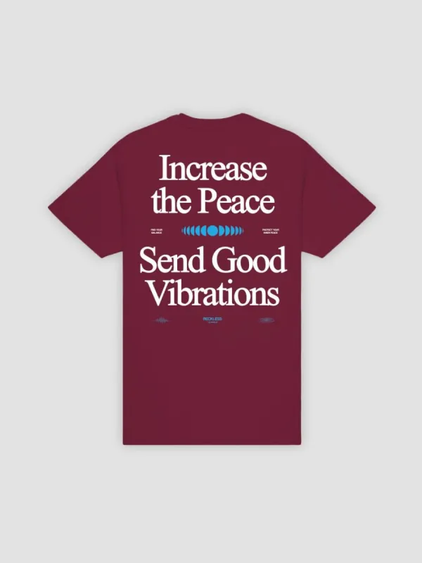 Increase The Peace Tee - Maroon sold by Young & Reckless
