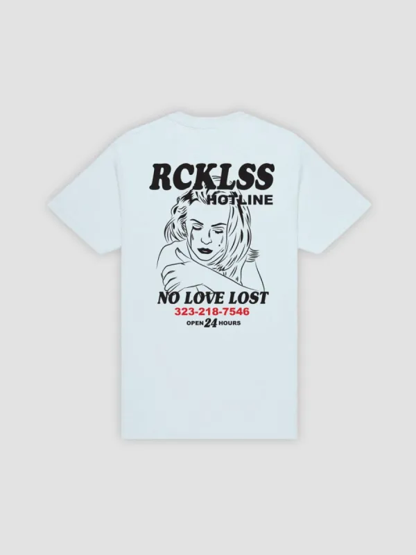Hotline Tee - Light Blue sold by Young & Reckless