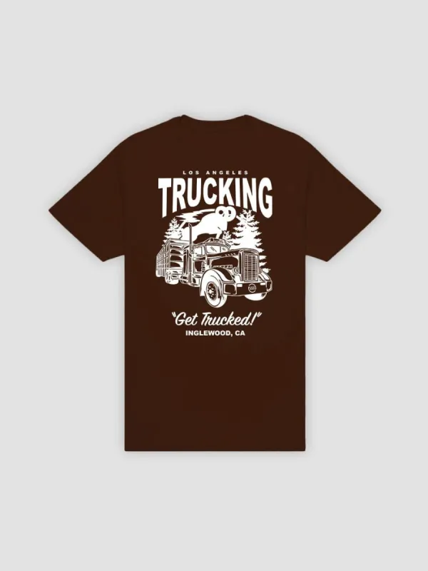 Get Trucked Tee - Dark Chocolate sold by Young & Reckless